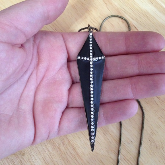 Crystal studded cross necklace - Picture 4 of 4