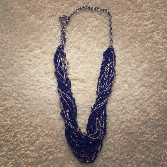 Black and Pewter Necklace