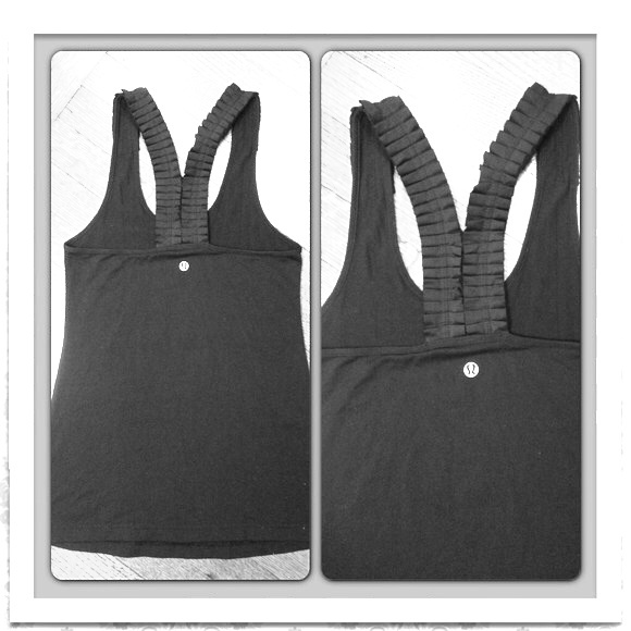 💢Sold💢Rare lululemon tank with ruffle straps