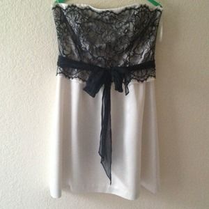 Strapless cocktail dress