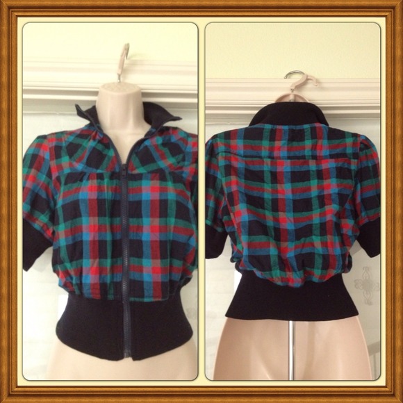 Plaid top