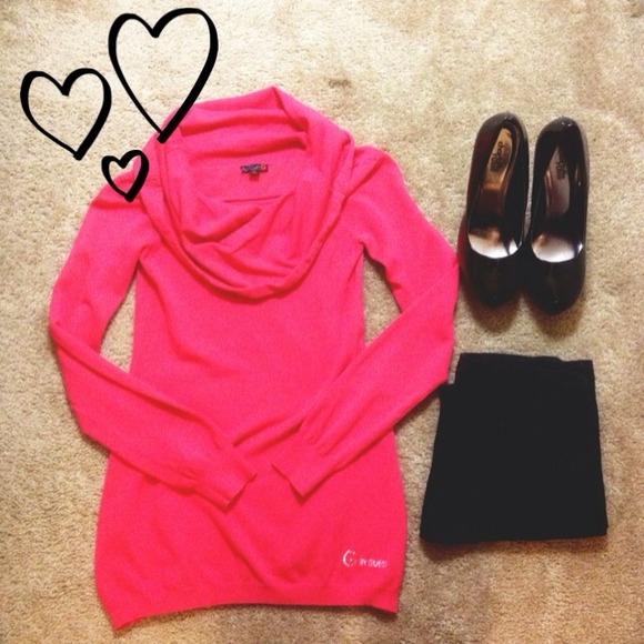 ✨SOLD✨ G by guess hot pink long sleeve top