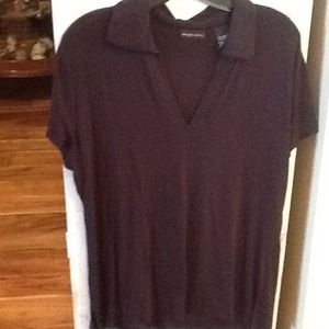 Black Jersey Knit Top