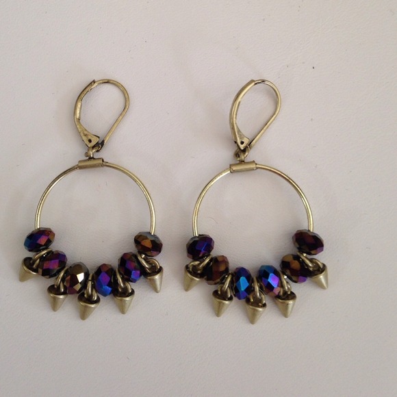 Beaded Hoop Earrings