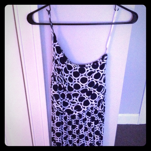 Blue and White Links Dress