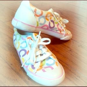 Colorful Coach Sneakers size 6