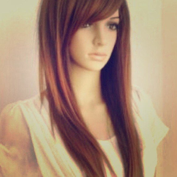 reduced ! Long light brown wig (straight)