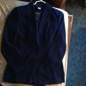 Dark navy blue two piece suit