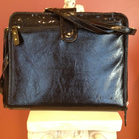 Jesica Simpson black iPad  cross body handbag