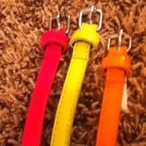 3 Neon belts for $10 and $4 each