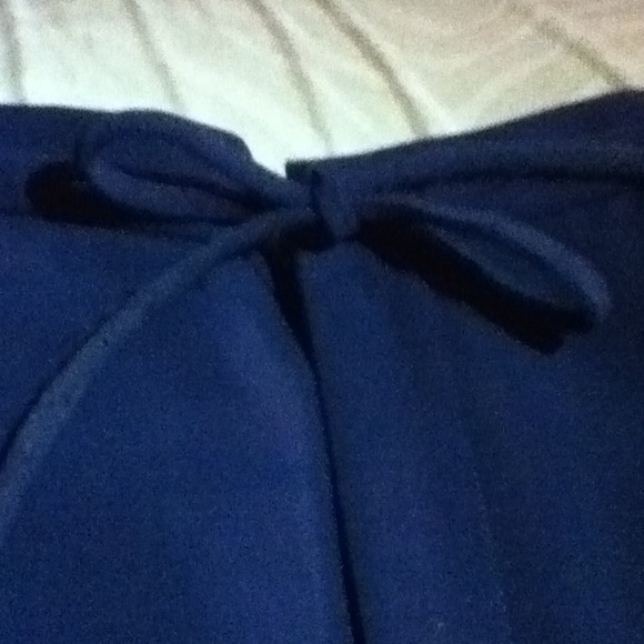 Dark navy blue draw string pants - Picture 3 of 3