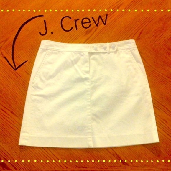 *SOLD in Bundle* J.Crew White Mini Skirt-NWOT!