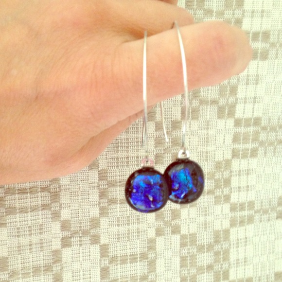 glass earrings