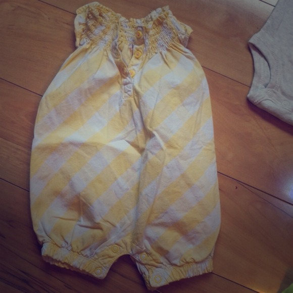 Yellow baby romper