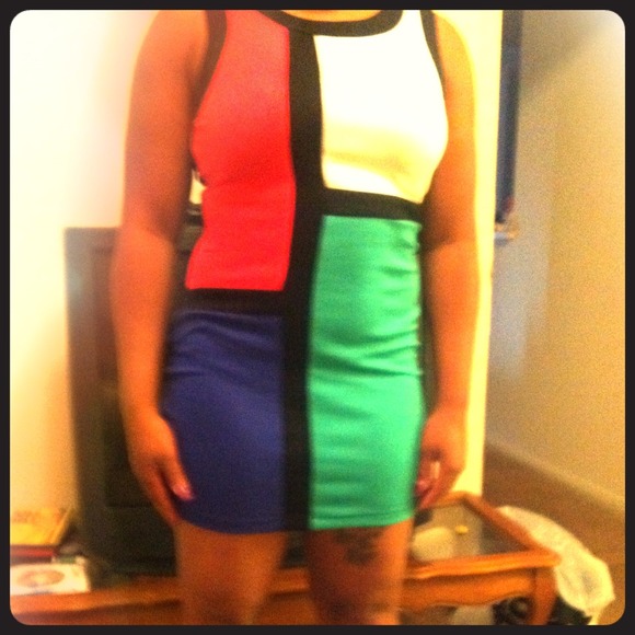Checkered party dress