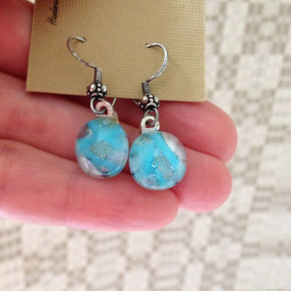 Glass earrings