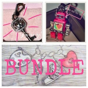 Juicy Couture Key and Robot Charm Bundle