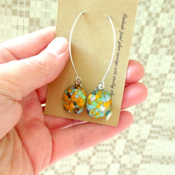 Glass earrings
