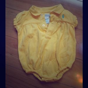 Yellow Ralph Lauren romper