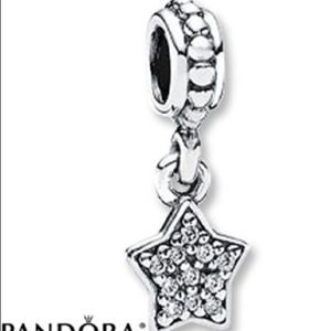 Pandora dangle charm CZ star