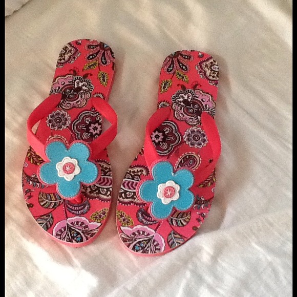 Vera Bradley inspired flip flops