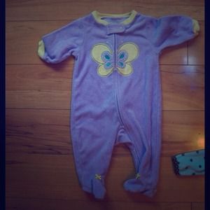 Purple butterfly pajama