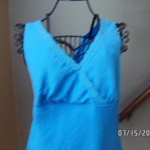 Bright blue tank