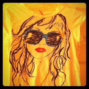A white Tshirt with an artistic design!