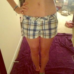 Blue and white shorts