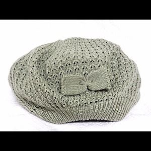 Grey Knit Beenie