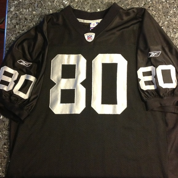 reebok Tops - 100% AUTHENTIC OAKLAND RAIDERS JERRY RICE JERSEY