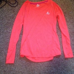 TRADED!! Neon orange exercise shirt