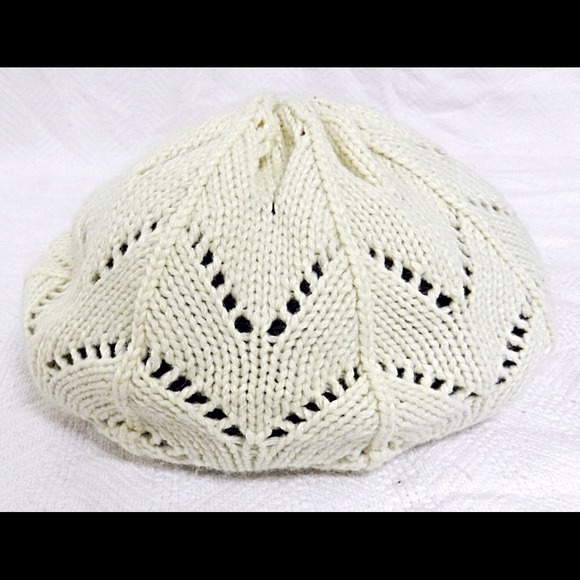 White Knit Beenie
