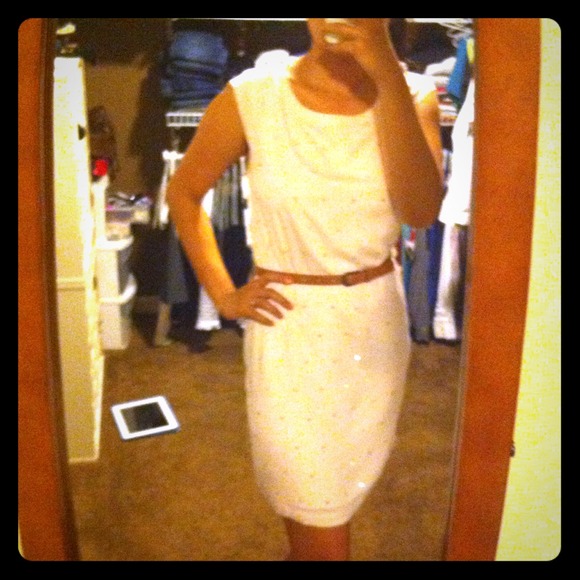 Pale pink with studs sheath dress