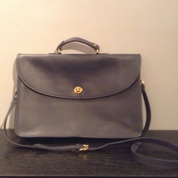 164) Navy Blue Women's Laptop/Brief Case