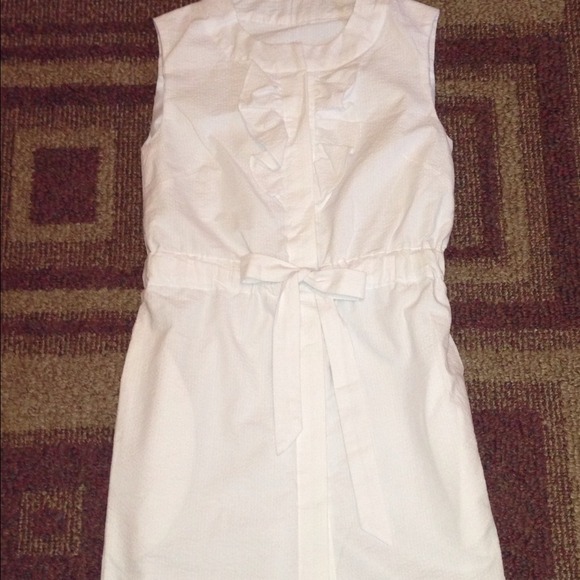 Shop LaRoque Seersucker White Dress