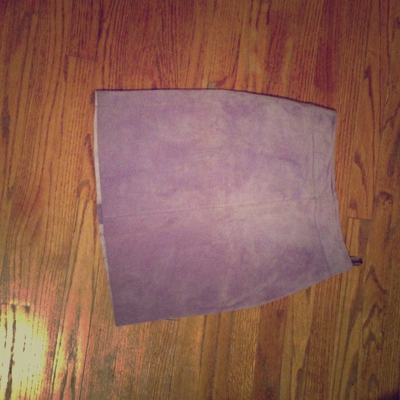 Express purple leather skirt. Size 3/4