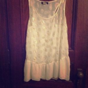 Gold polka dot short