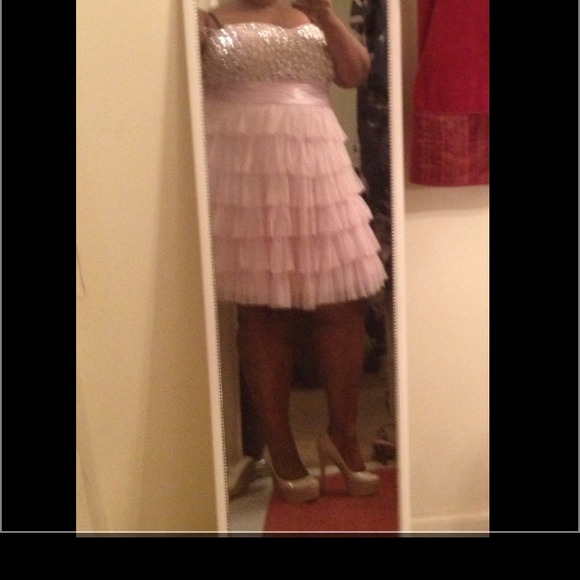 🎀Sold on EBay🎀 Pink Rhinestone party dress - Picture 2 of 4