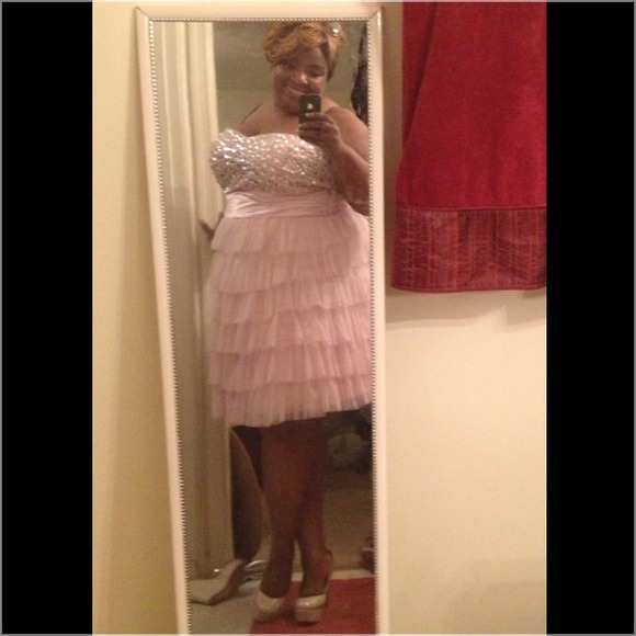 🎀Sold on EBay🎀 Pink Rhinestone party dress - Picture 4 of 4