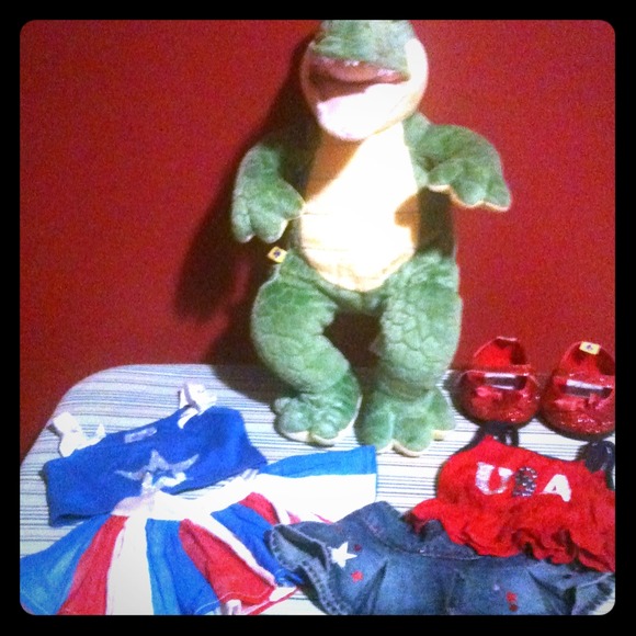 Alligator Build-A-Bear with accessories
