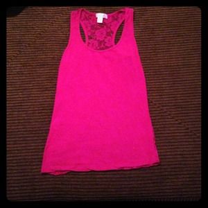 Tank with all lace back