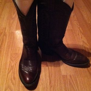 Red Tony Lama boots size 8