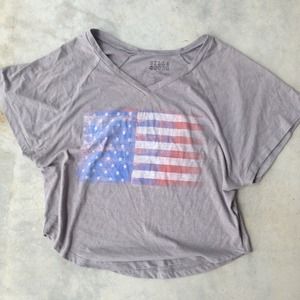 American Flag Billabong Shirt & Kenny Chesney CD