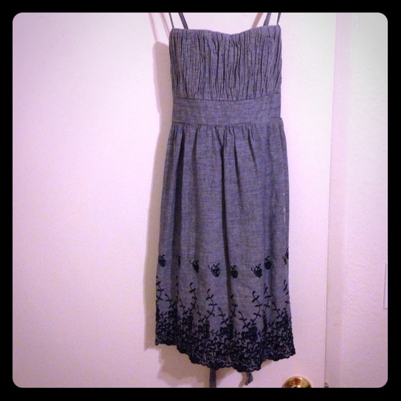 REDUCED 🎉 Grey and navy blue summer dress
