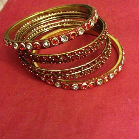 Red bangles/ bracelets
