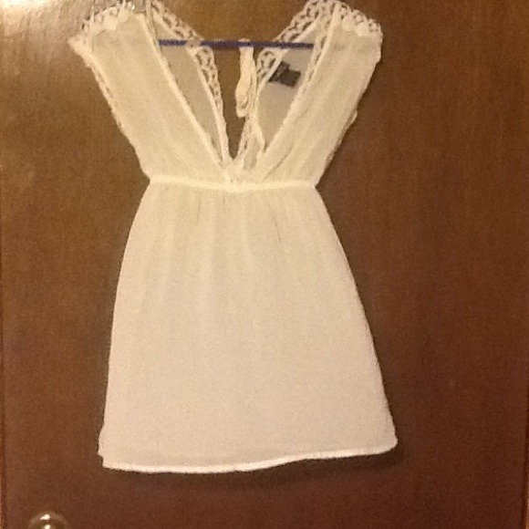 Sheer and lace tank top