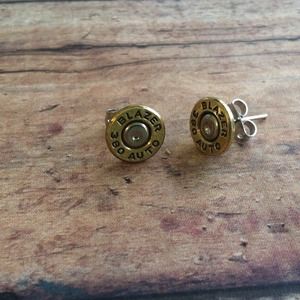 380 bullet earrings