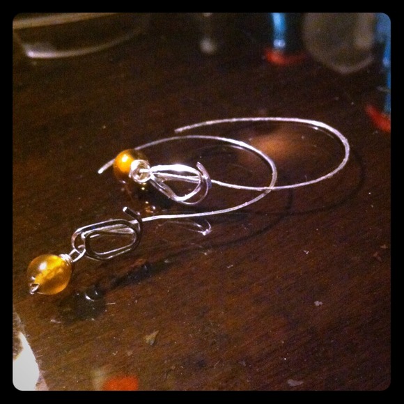 Handmade hoop earrings