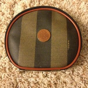 FENDI round clutch with mirror